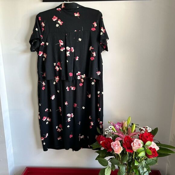 HP🎉❤️J.Jill Floral Pima Cotton Dress - Picture 6 of 9